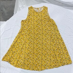 Old Navy Yellow Floral Midi Dress
